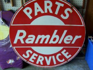 Old Rambler Porcelain sign